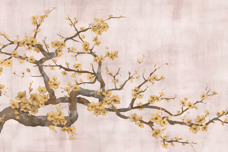 Tranh sơn dầu hoa mai vàng tại tranh phương nguyên