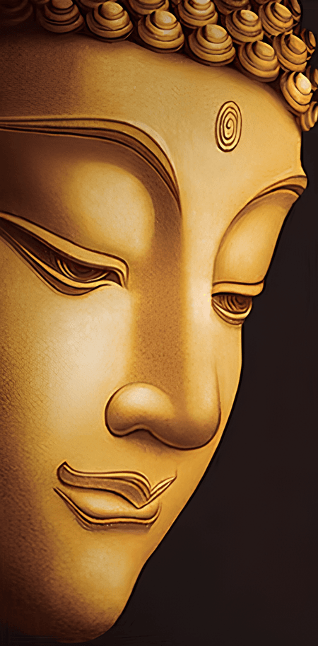 Tranh sơn dầu phong thủy phật tại tranh phương nguyên