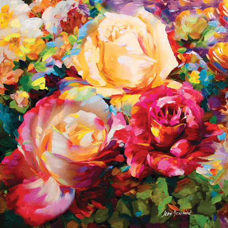 Tranh sơn dầu hoa hồng